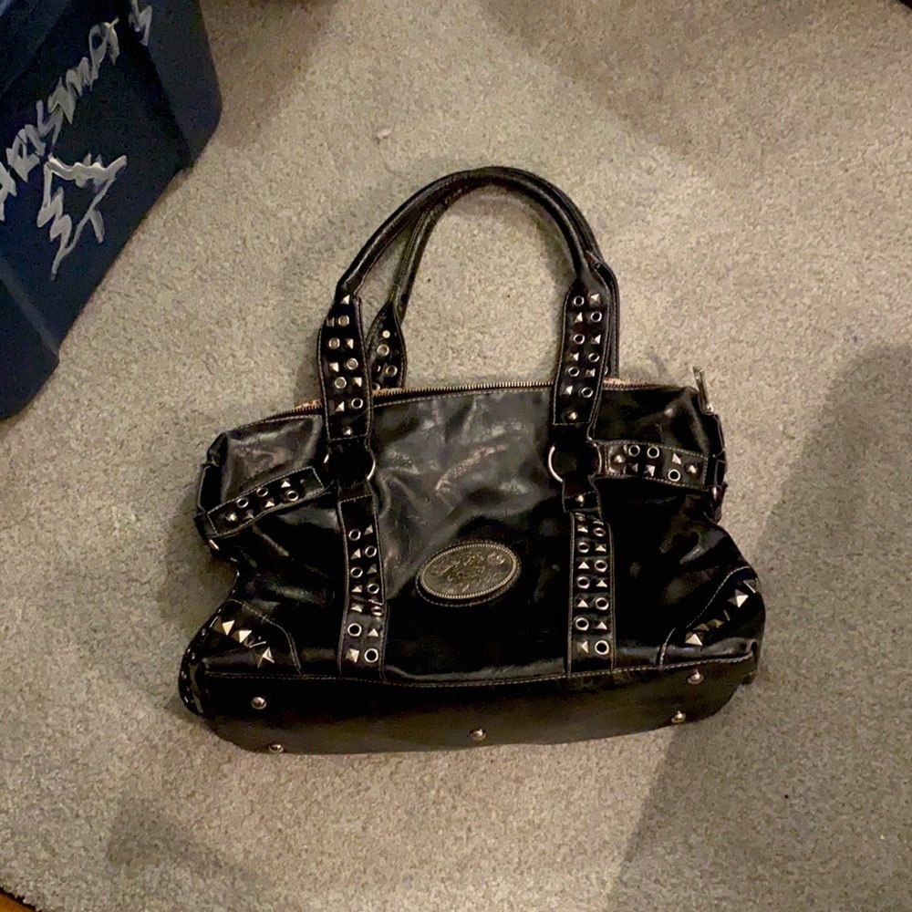 REVOLUTION by Edwin leather satchel shoulder bag, purse